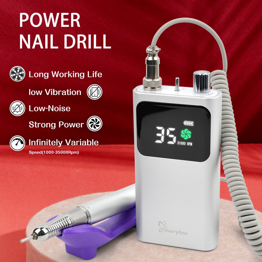 Metal Shell 35000 RPM Brushless Motor Portable Nails Electric E-file